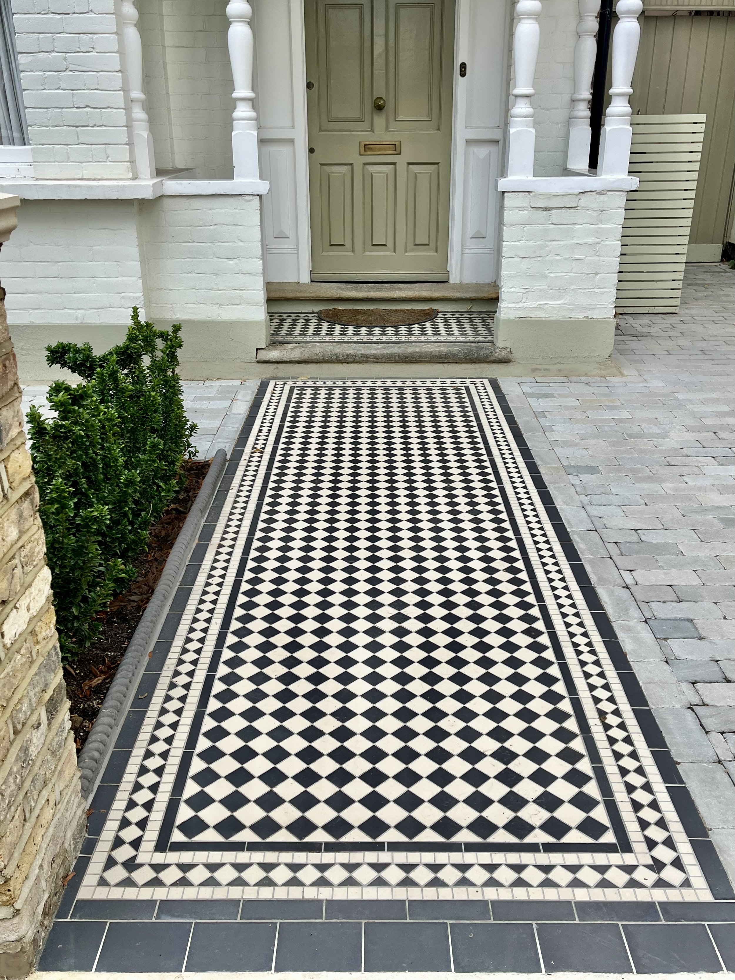 New Victorian tiled path
