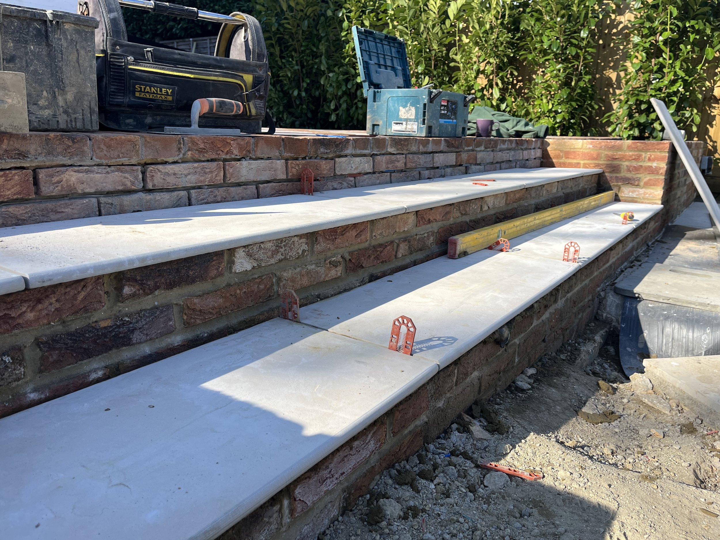 Steps going in