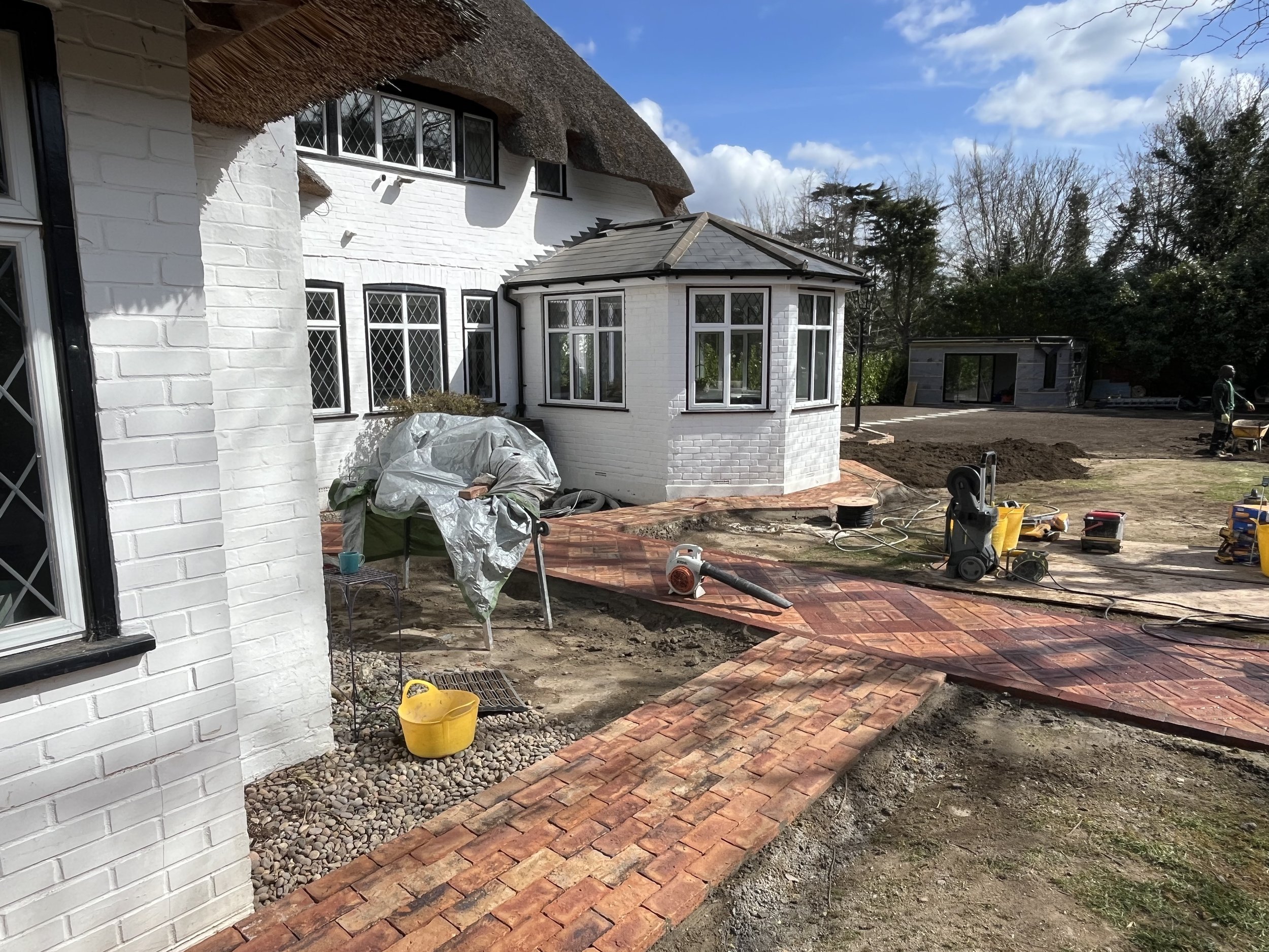 Paths around the house