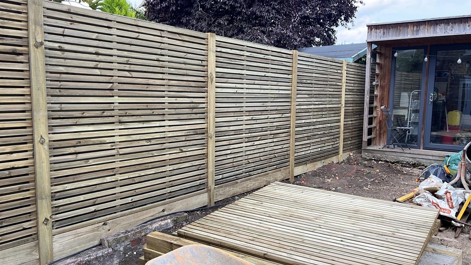 Fences going in