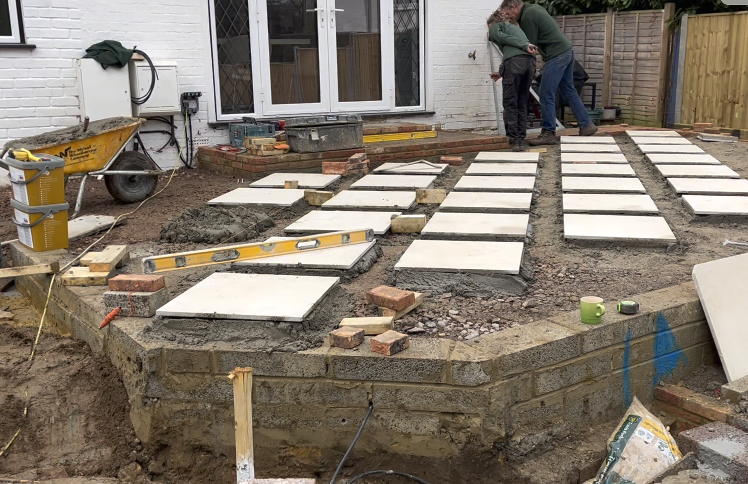 Diamond terrace taking shape