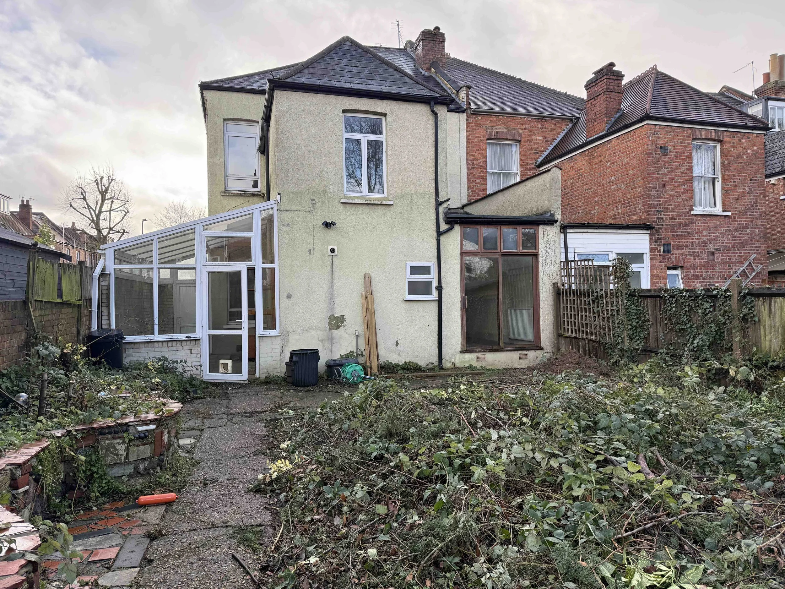 Back garden as it is now