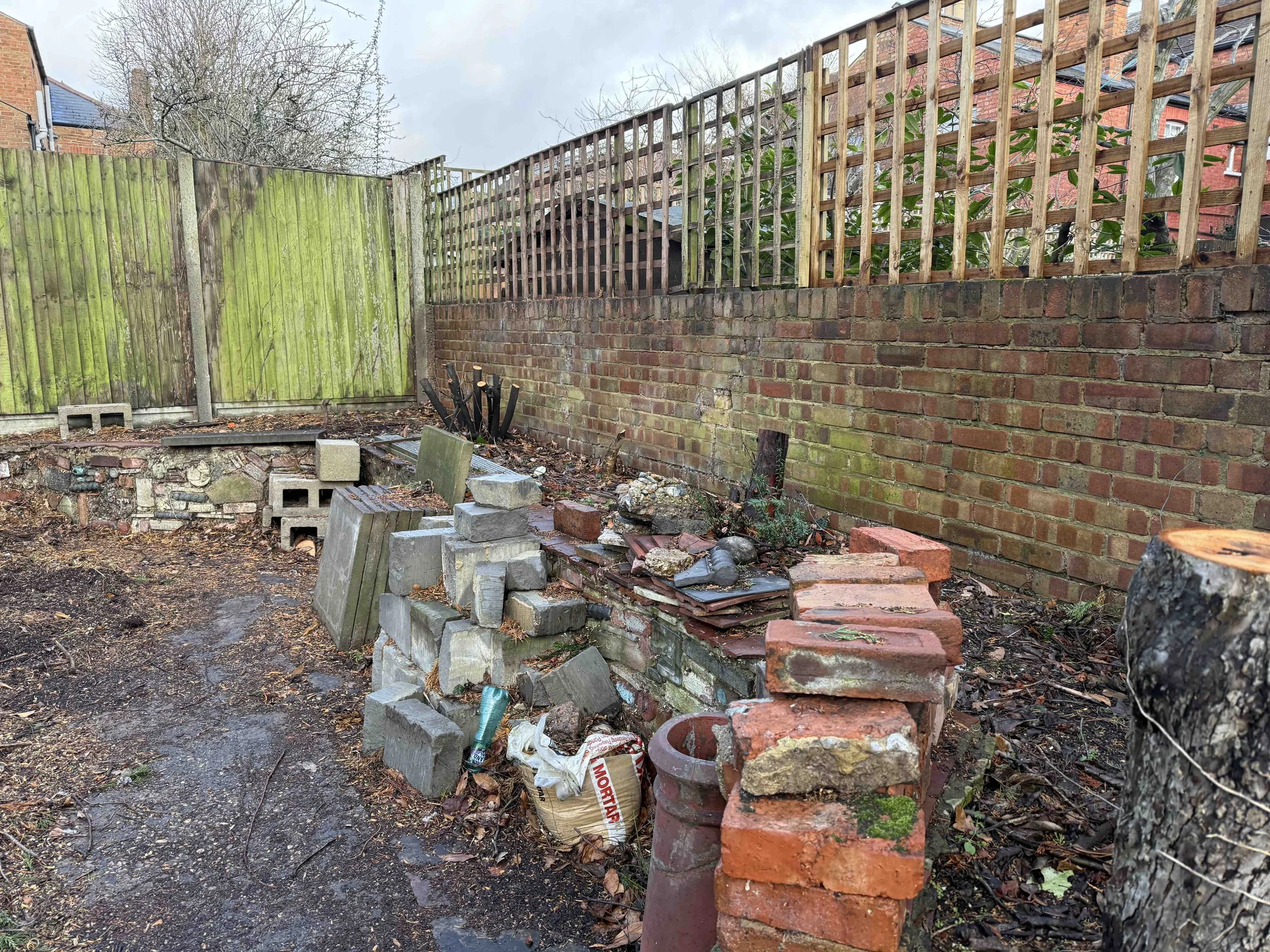 Back garden as it is now