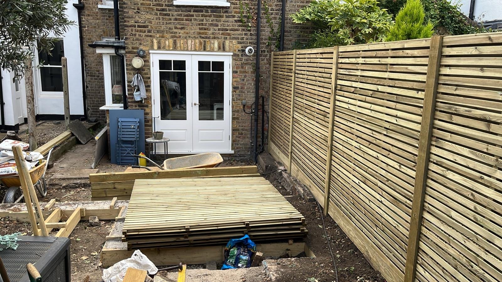 Fences going in