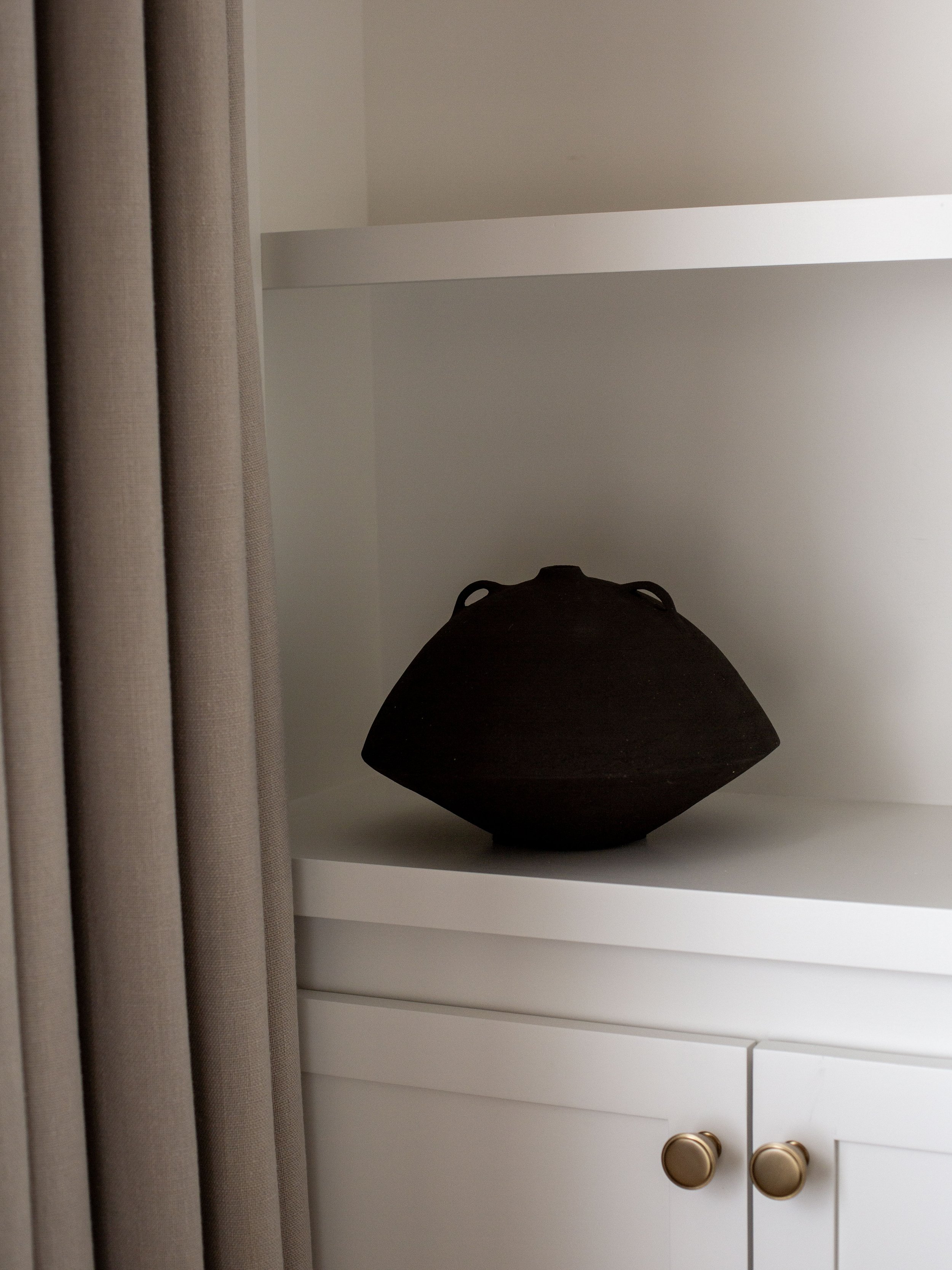 Black Sculpture Vessel