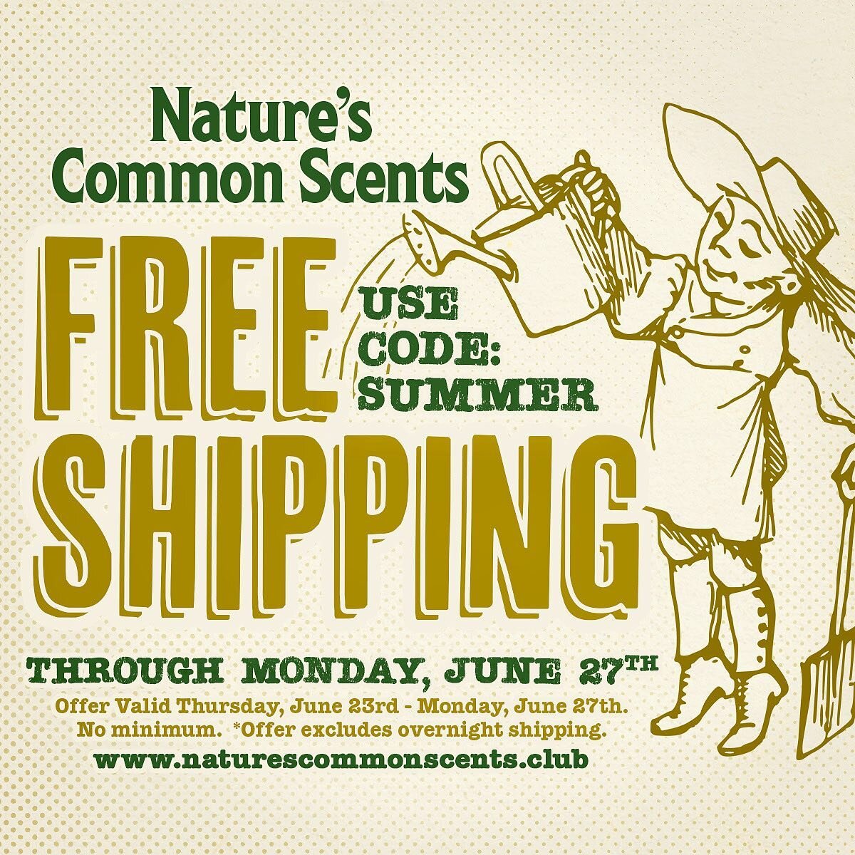 Stock up for summertime with Therapy Bars, Balms, and Natural Insect Repellents during&nbsp;our&nbsp;June FREE SHIPPING offer!
Use code: SUMMER at checkout&nbsp;through Monday, June&nbsp;27th.

www.naturescommonscents.club