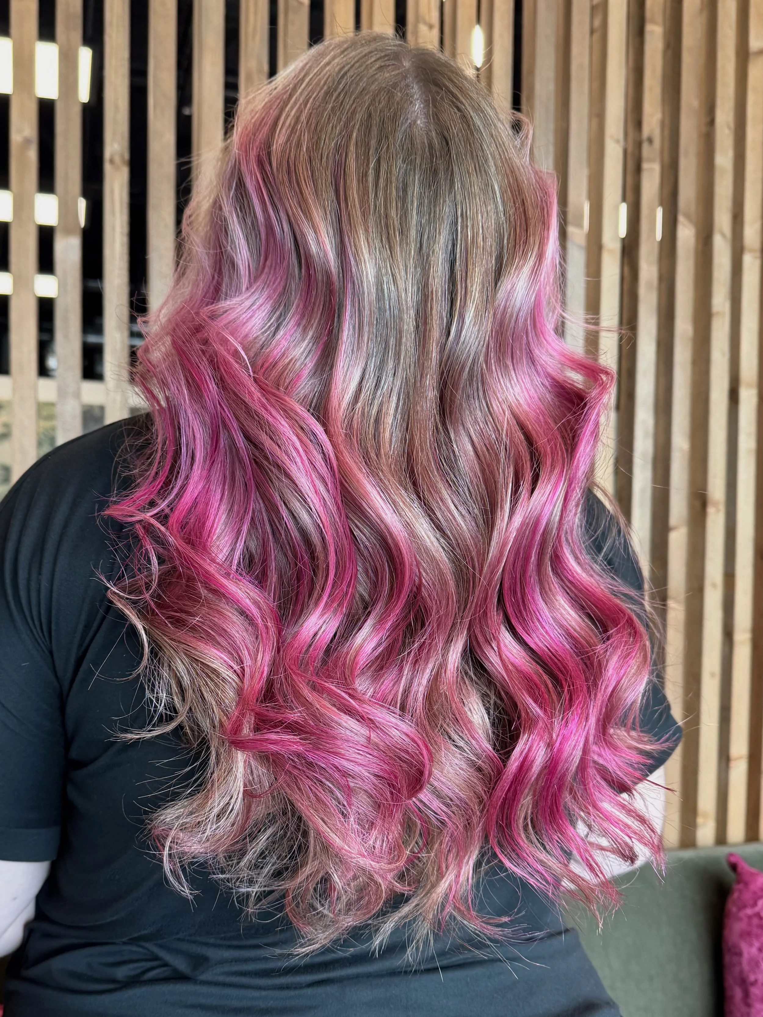 Partial foil with fashion color