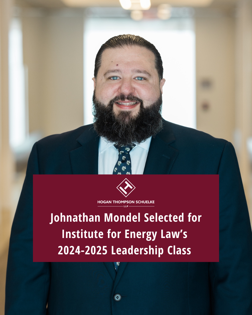 Johnathan Mondel Selected for the Institute for Energy Law's 2024-2025 Leadership Class