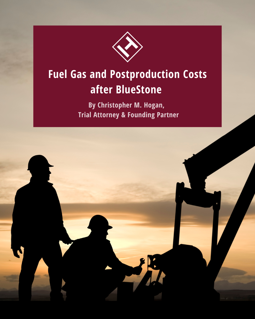 Fuel Gas and Postproduction Costs after BlueStone