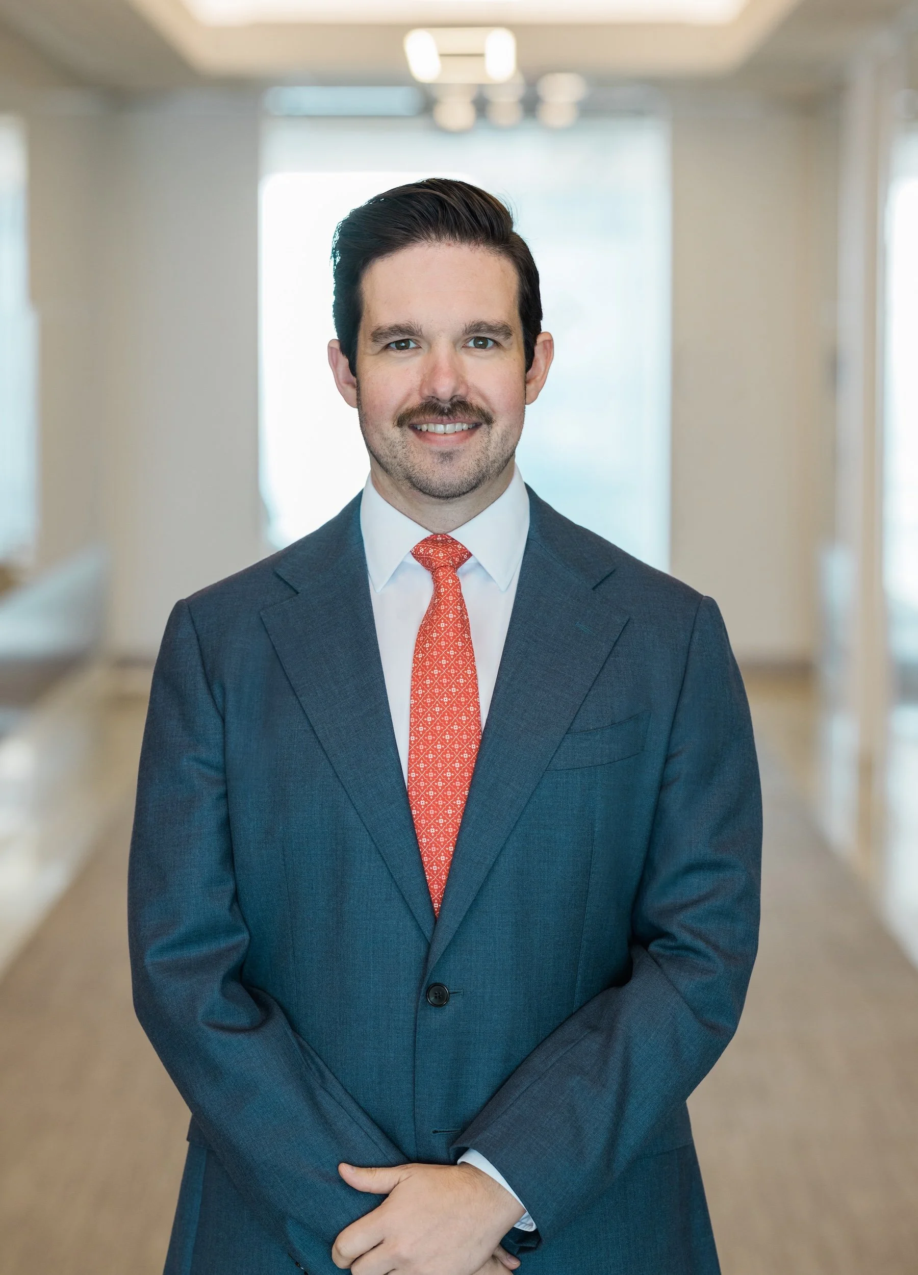 Associate Connor Donaldson at energy litigation firm Hogan Thompson Schuelke's downtown Houston offices.