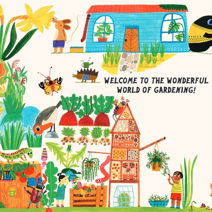 Today is National Gardening Day here in the UK and I'm really excited to announce my forthcoming new book 'The Little Gardener's Handbook', which is out on April 25th 2024, published by @bigpicturepress 
As you can see from these sample pages, it's b