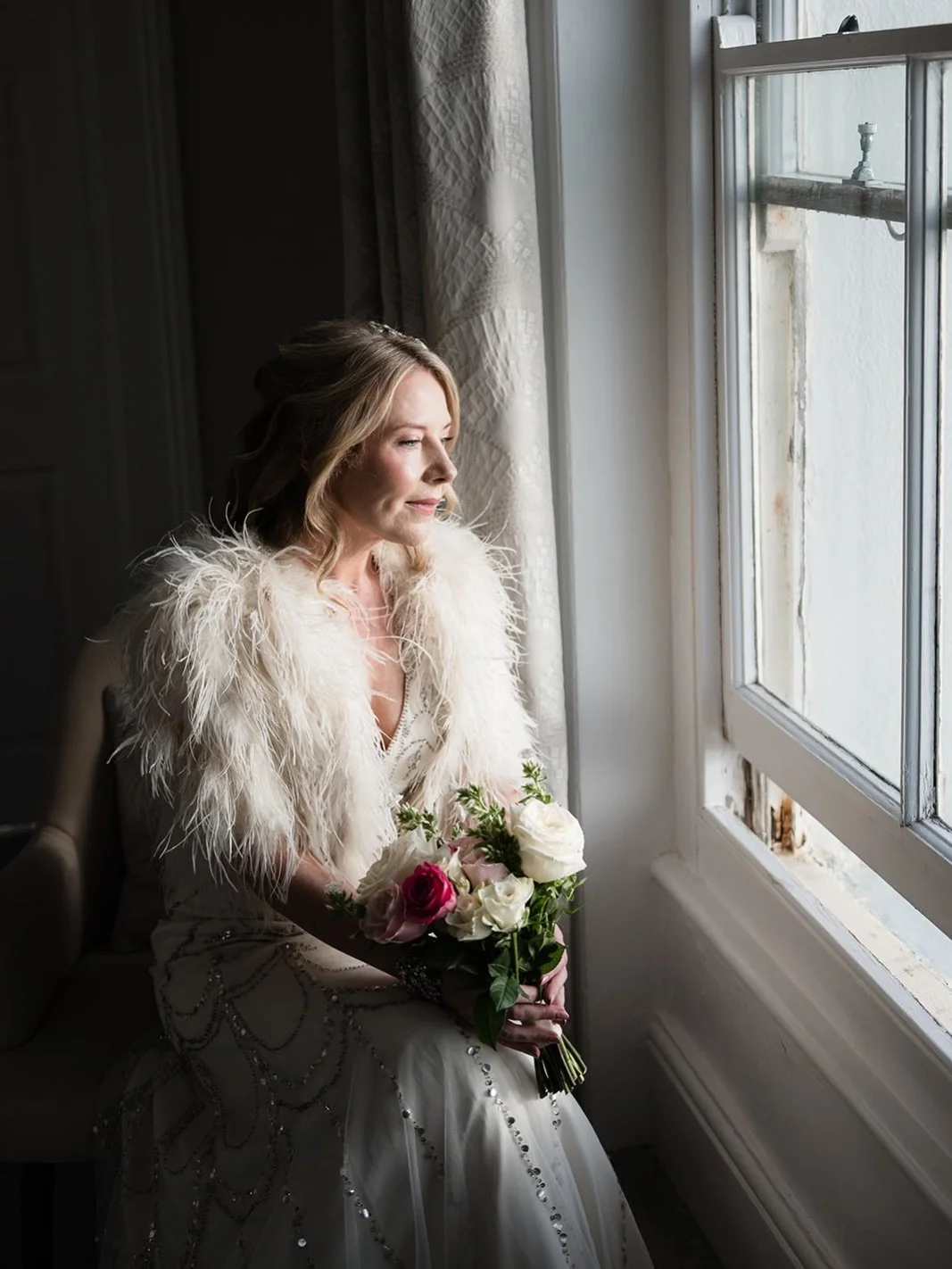 Sharing a few more joyous frames from Anna &amp; Jody&rsquo;s wedding now that I have sent over the full gallery. 

A gorgeous coastal wedding bathed in winter sun. 

Gown and headpiece @jennypackham 
MUA @rosebudmakeup 
Venue @domeweddingsandevents 