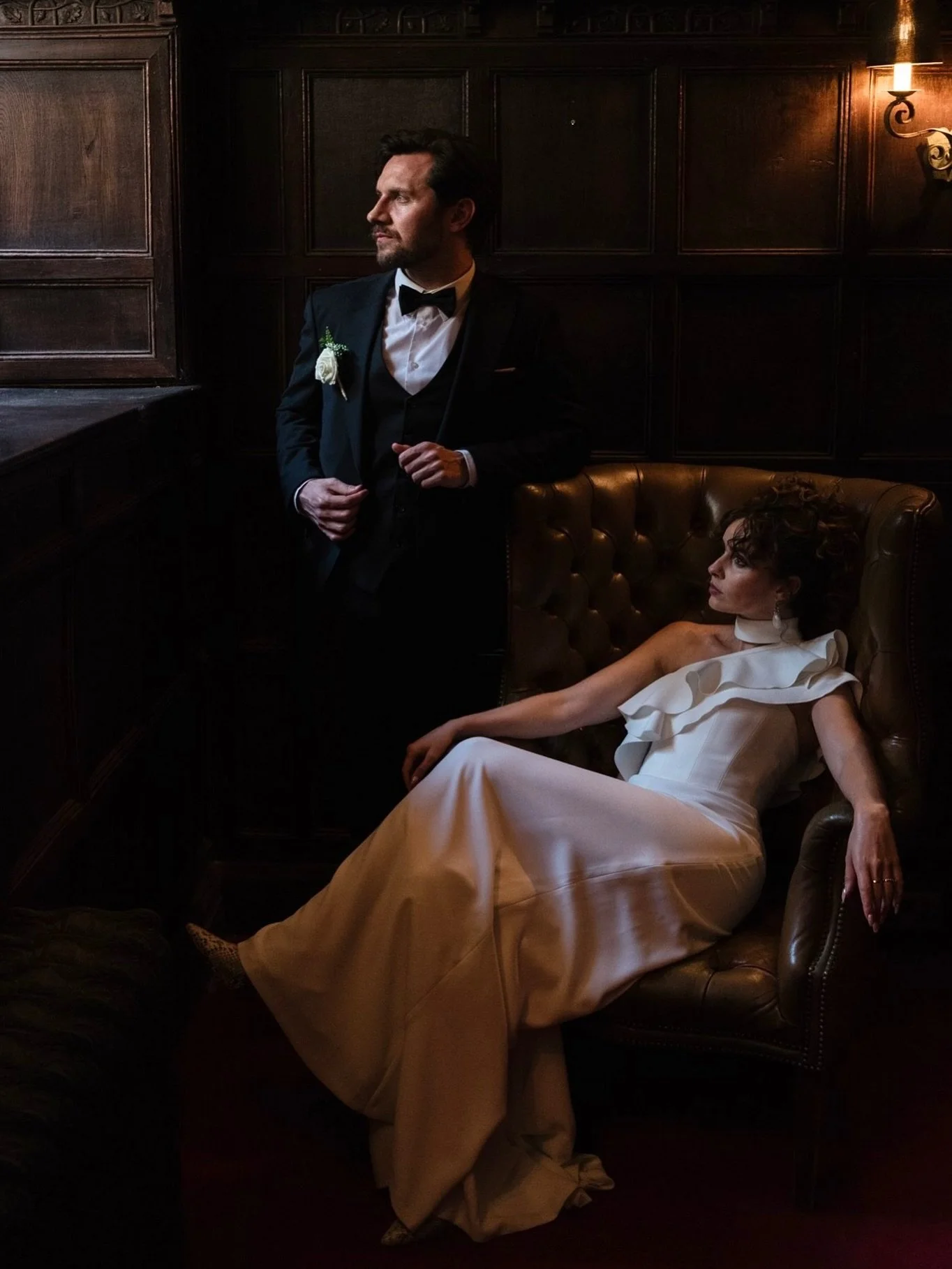 The games room at @findon_place. 

It&rsquo;s got that proper old-school, men&rsquo;s club feel; dark wood panelling, leather chairs and being right at the base of the house, the light&rsquo;s usually pretty controlled.

But when light coming through