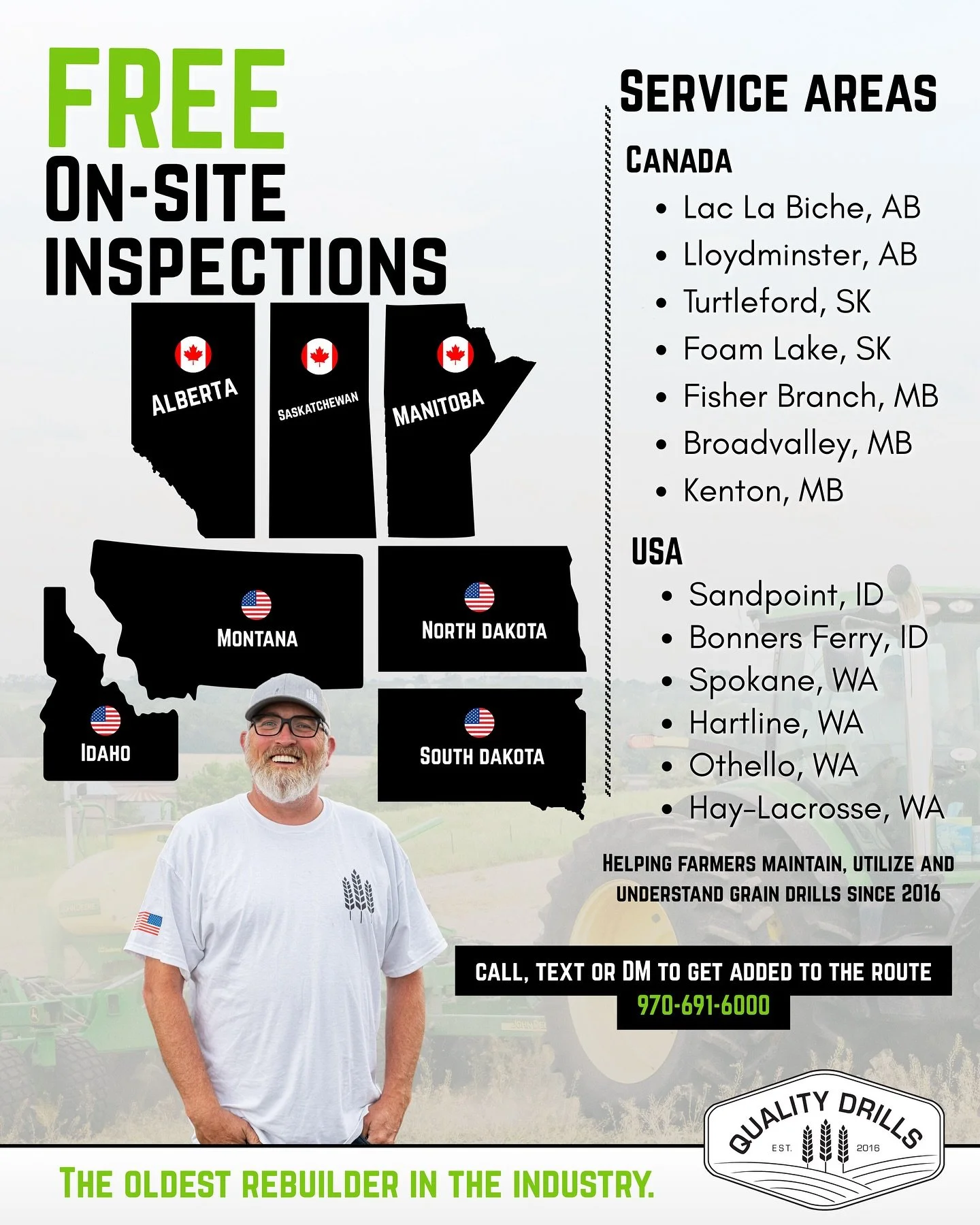 Josh is 𝗯𝗮𝗰𝗸 𝗮𝘁 𝗶𝘁 𝗮𝗴𝗮𝗶𝗻 𝗼𝘃𝗲𝗿 𝘁𝗵𝗲 𝗻𝗲𝘅𝘁 𝗳𝗲𝘄 𝘄𝗲𝗲𝗸𝘀, covering the 𝗻𝗼𝗿𝘁𝗵𝗲𝗿𝗻 𝗨.𝗦. &amp; 𝗖𝗮𝗻𝗮𝗱𝗶𝗮𝗻 𝗿𝗲𝗴𝗶𝗼𝗻𝘀 with 𝗙𝗥𝗘𝗘 𝗼𝗻-𝘀𝗶𝘁𝗲 𝗶𝗻𝘀𝗽𝗲𝗰𝘁𝗶𝗼𝗻𝘀 🚜. After wrapping up his first full seaso