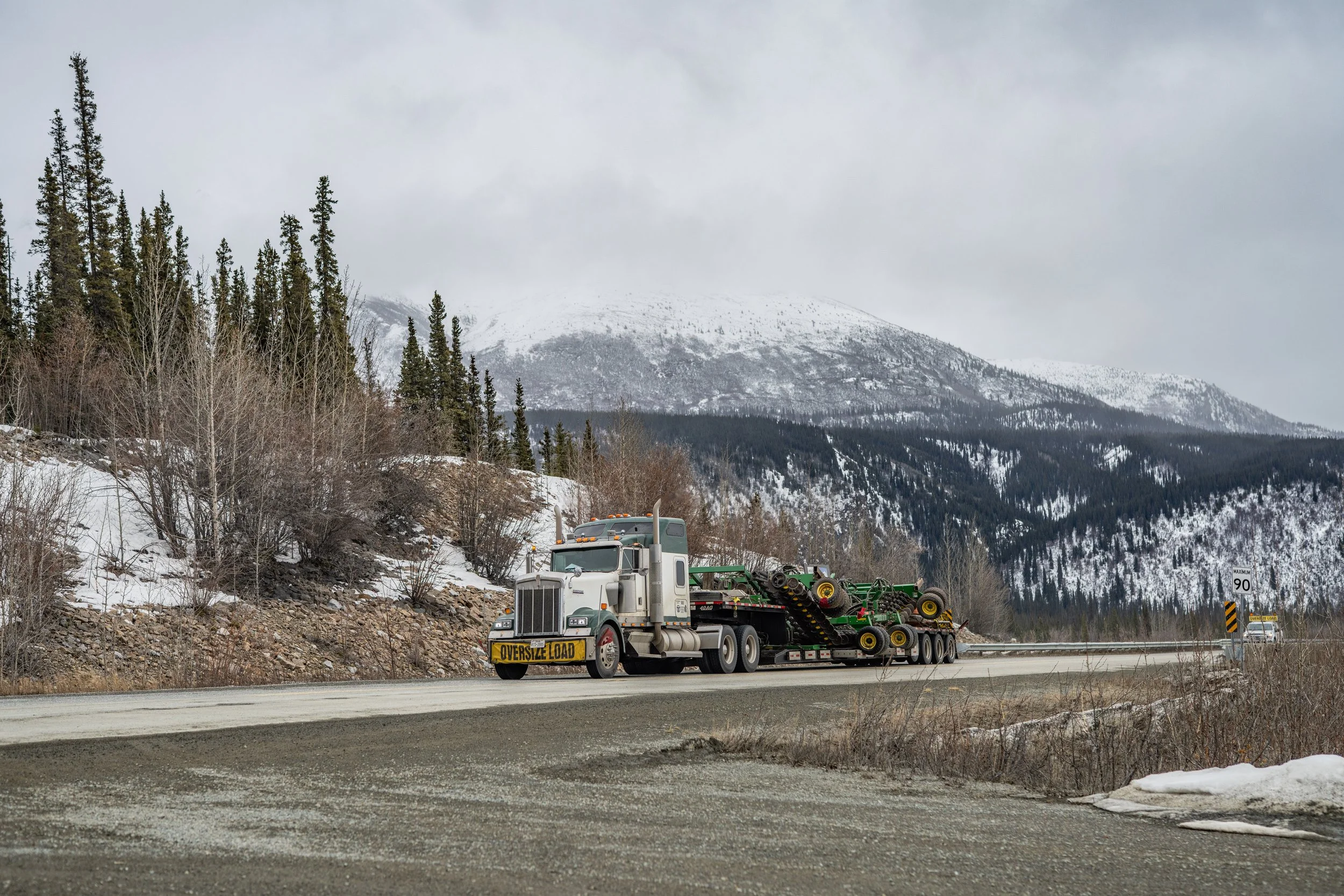 Driving through the Yukon