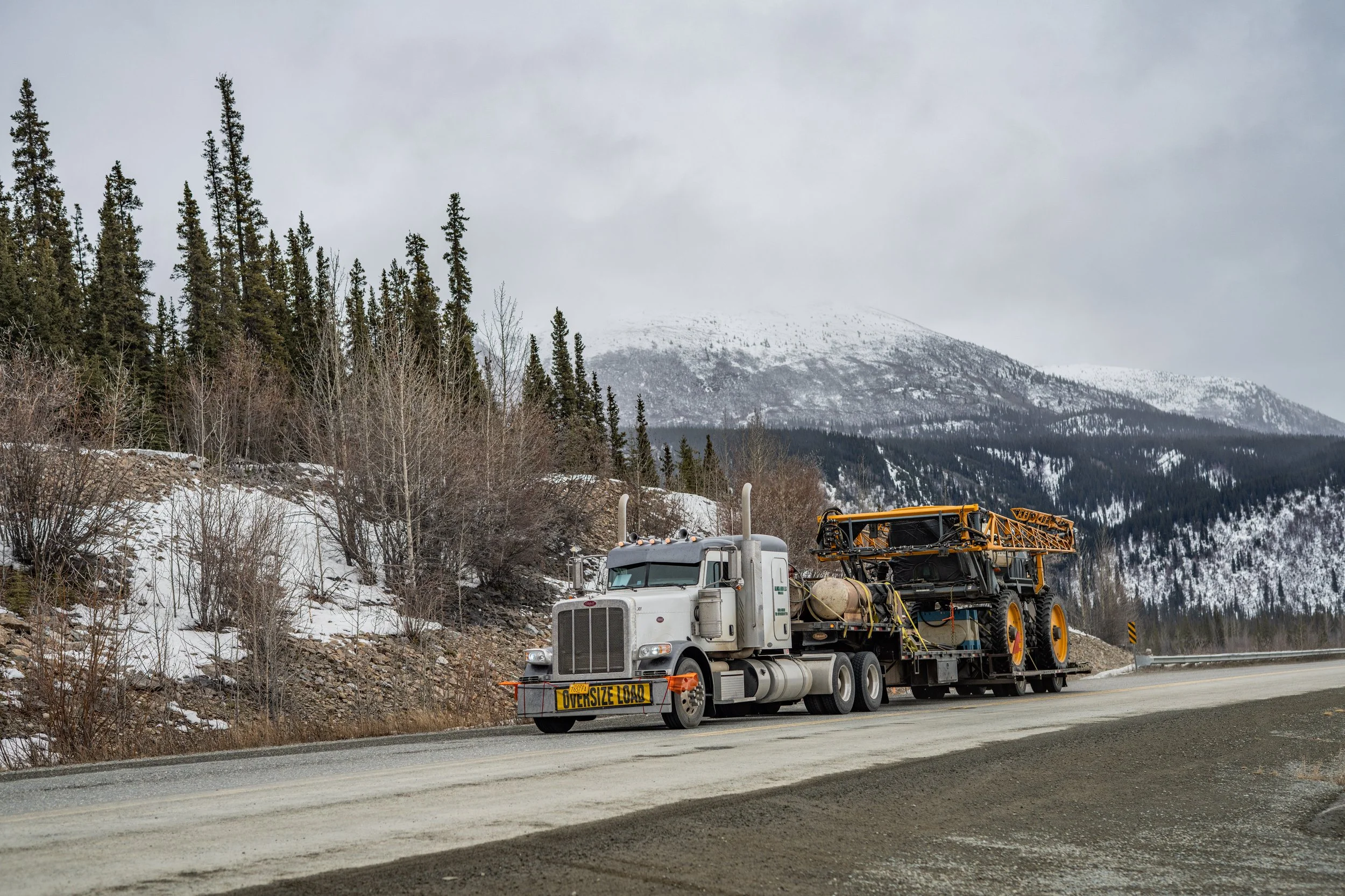 Driving through the Yukon