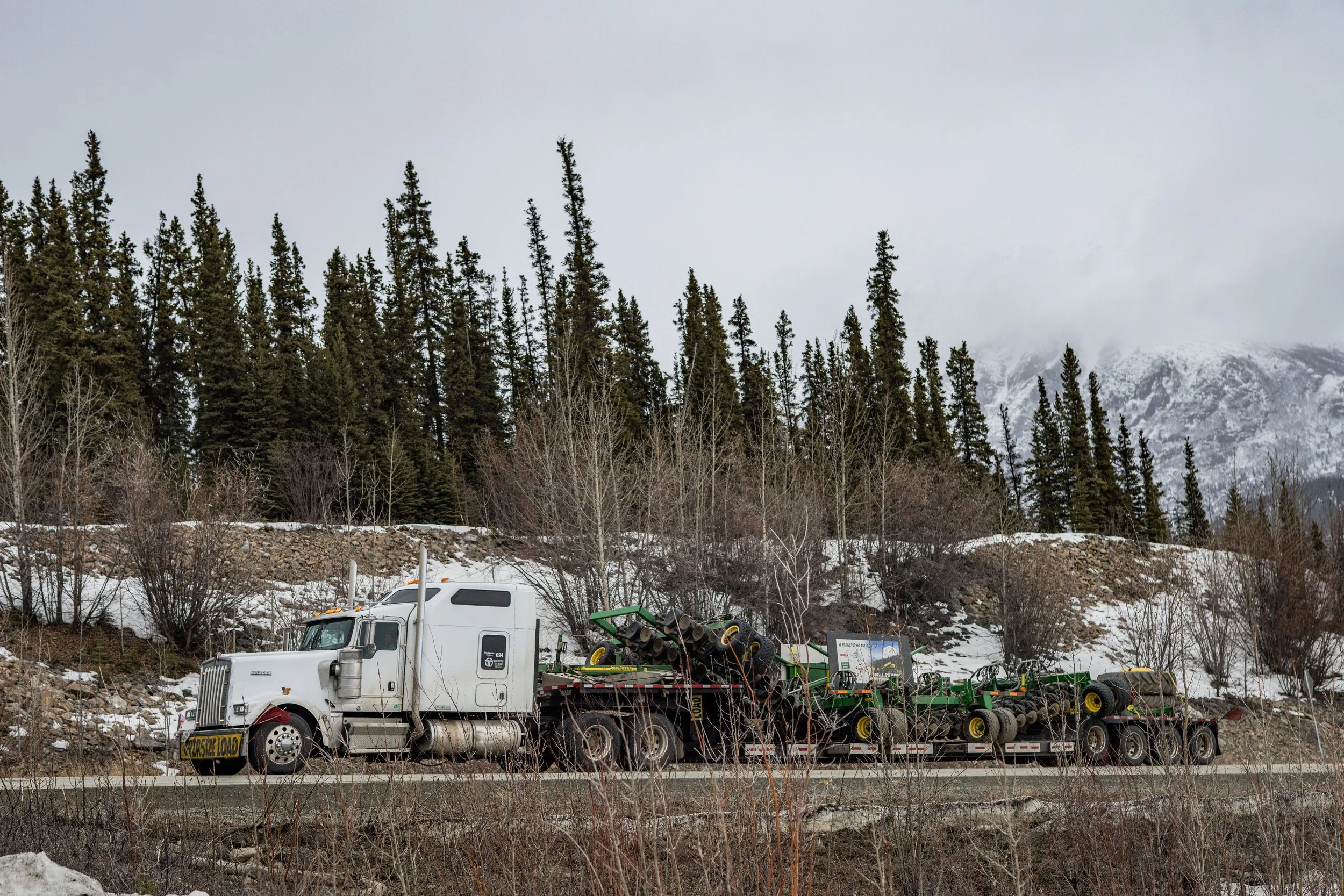 Driving through the Yukon