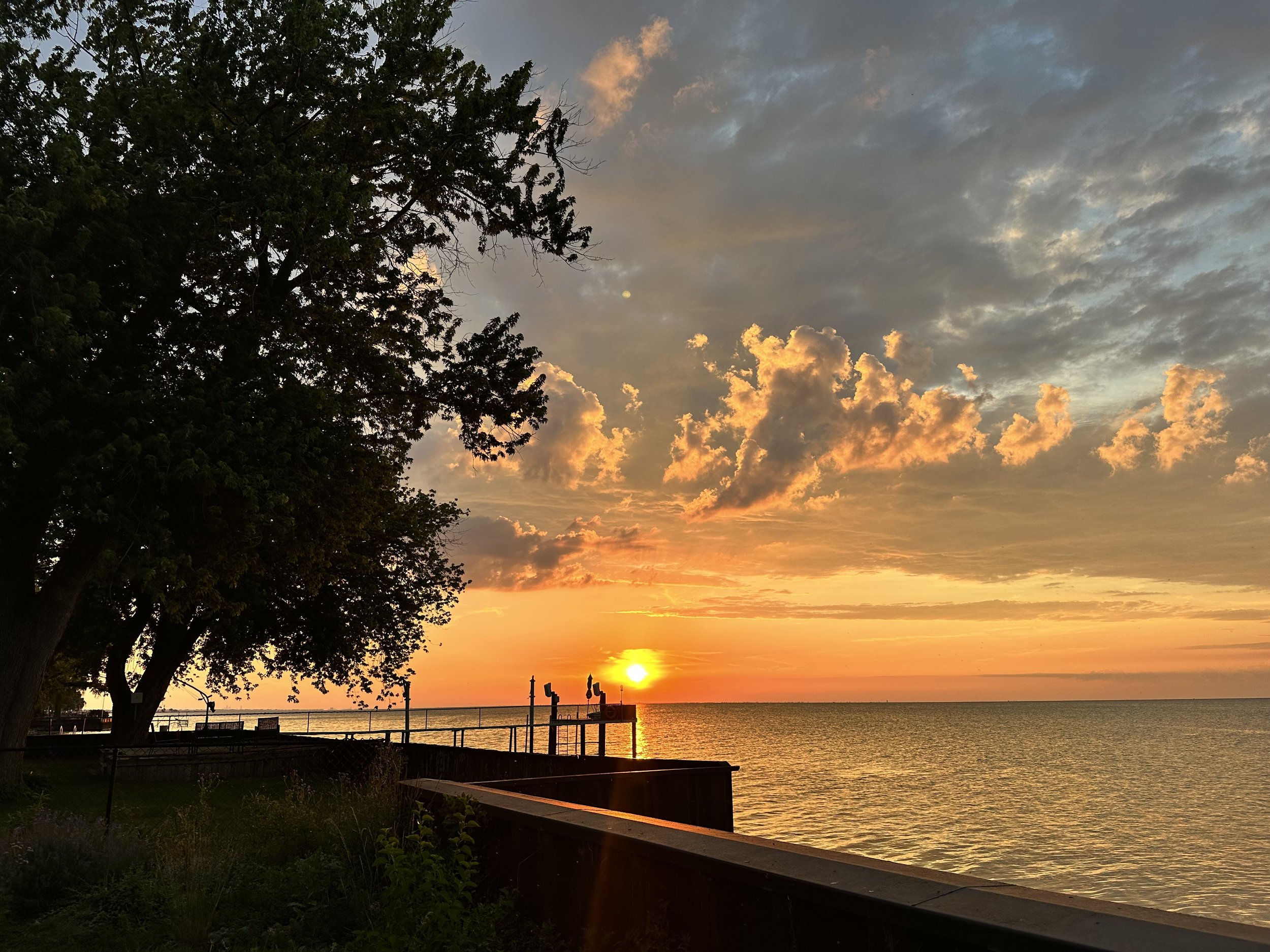 Sunset on Lake St. Clair in Essex County