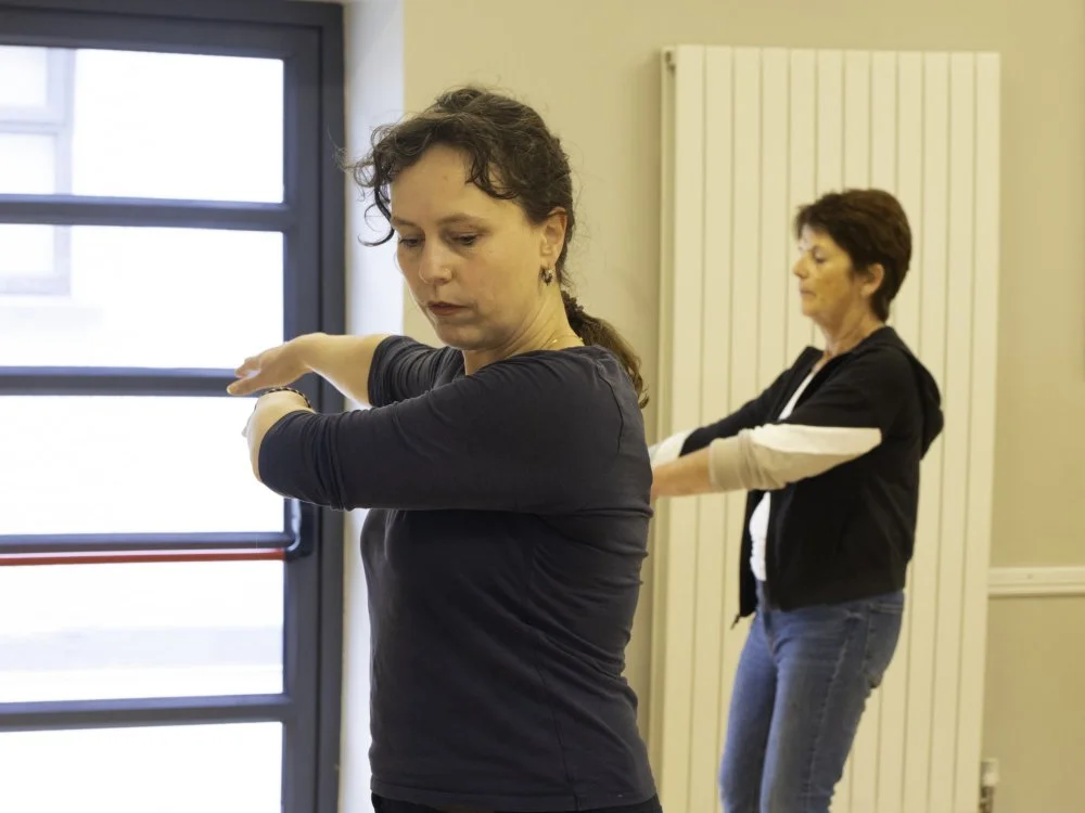 Me teaching my weekly class in Ennis