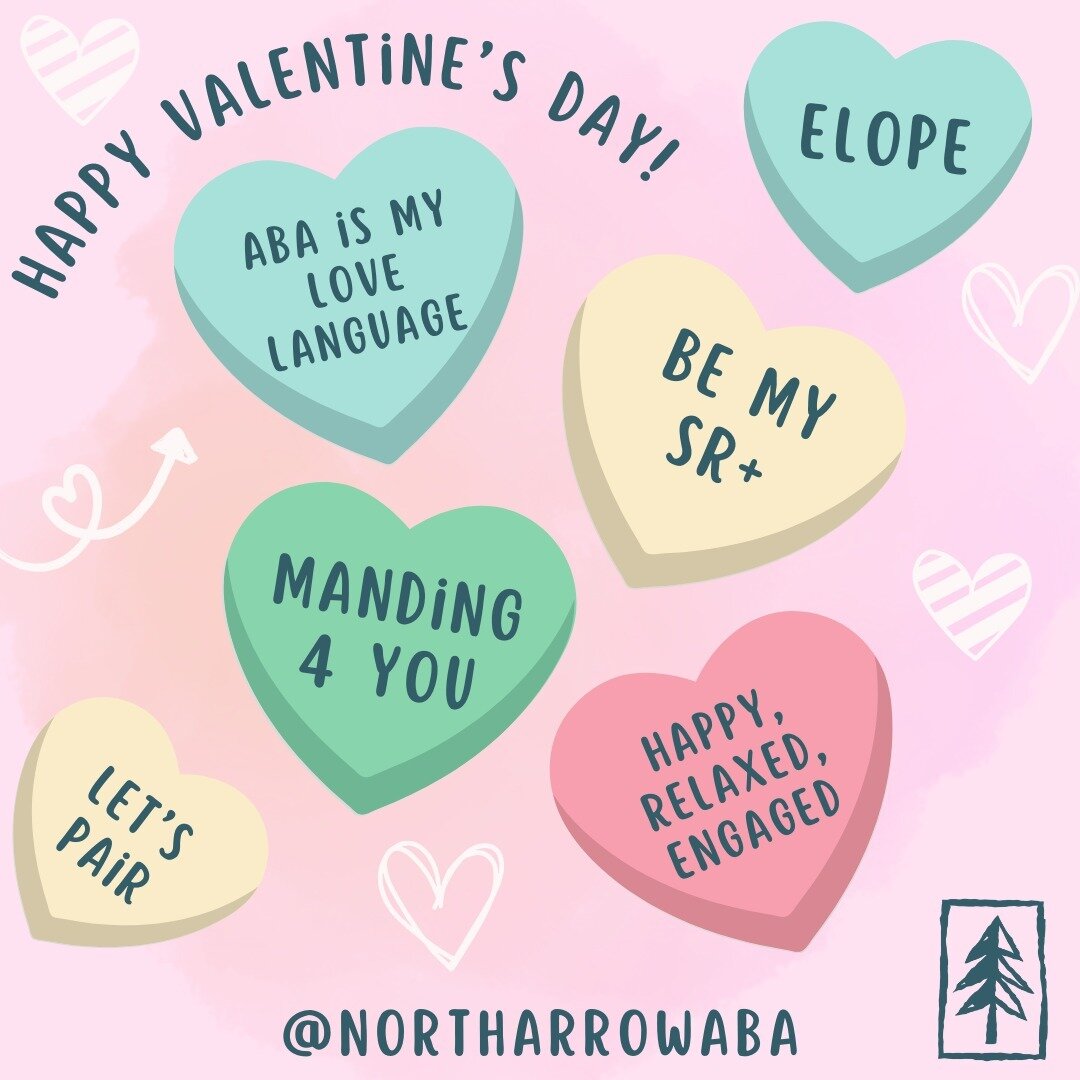 Happy Valentine's Day!

#NorthArrowABA #abatherapy #appliedbehavioranalysis #happyvalentinesday