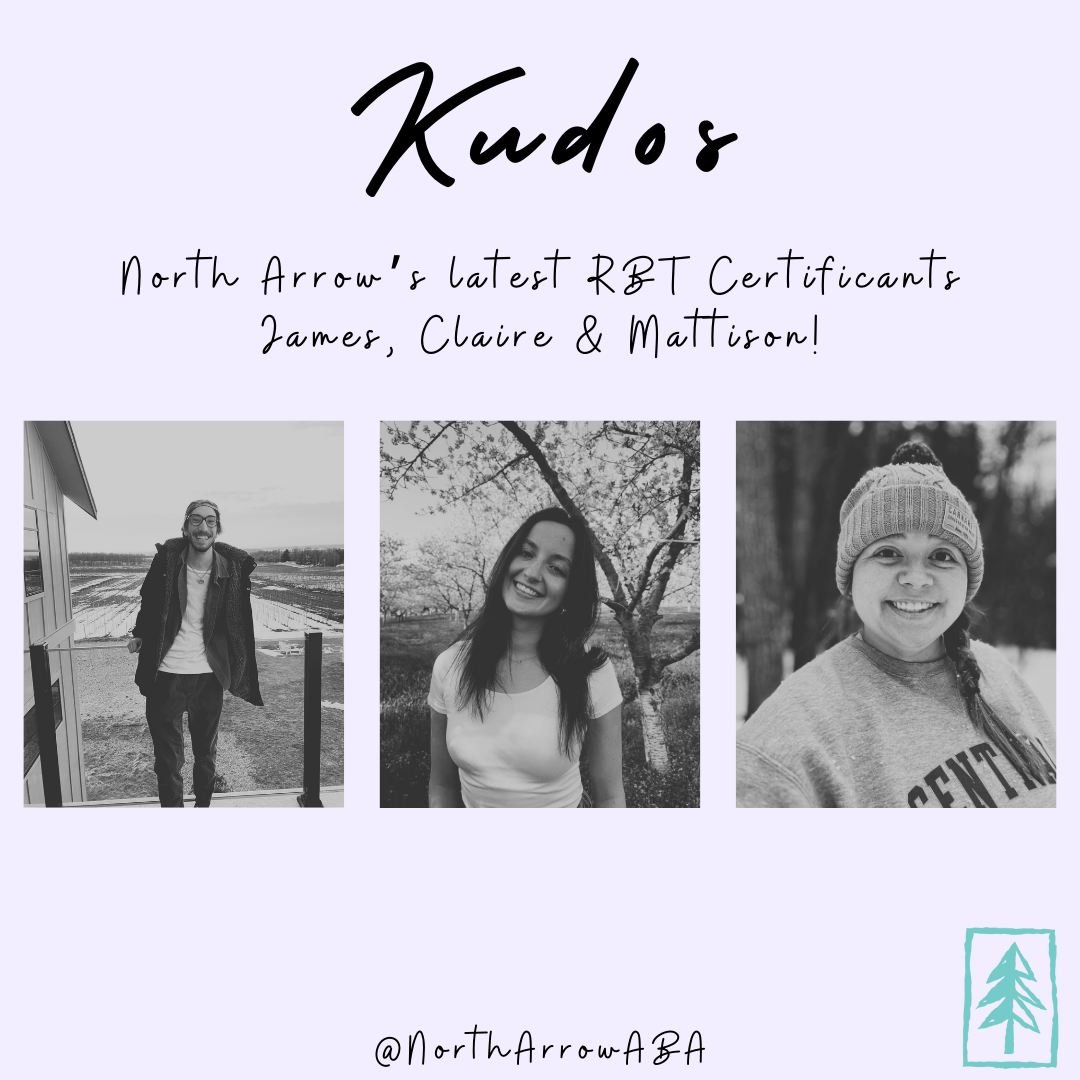 Happy Friday! We are excited to highlight three of North Arrow's recent Registered Behavior Technician Certificants—James, Claire & Mattison! We can't wait to see all the amazing things you'll accomplish in this role. Excellent work!✨🌲
#N