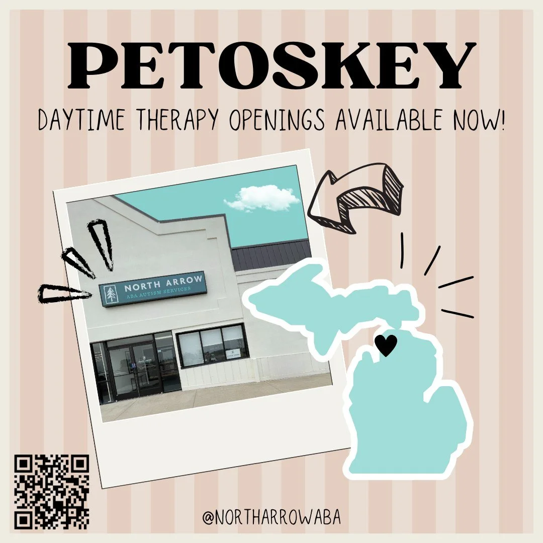 Exciting news! Our Petoskey region currently has immediate openings for ABA therapy during morning and early afternoon hours. Because our clients receive highly individualized treatment—and given the intensive nature of ABA therapy—openin