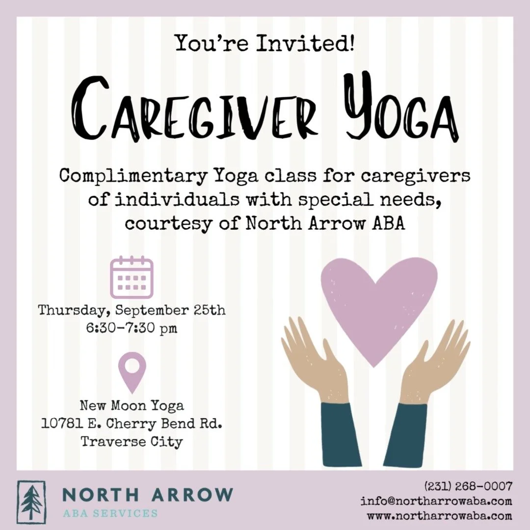 🌿 Caregivers of individuals with special needs—you deserve this! 🌿
Join us in Traverse City for a complimentary evening of yoga, relaxation, and connection. Take a deep breath, recharge, and enjoy this time just for you. 💙
Spots are limited