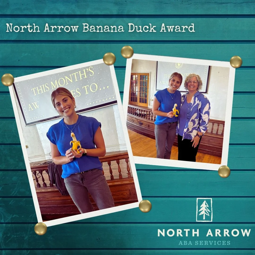 Our latest Banana Duck recipient is Taylor Ketelaar, BCBA! 🍌
Taylor has been an incredible addition to our North Arrow team! She brings humor, compassion, and consistency to everything she does. Always ready to jump in, support her team, and celebr