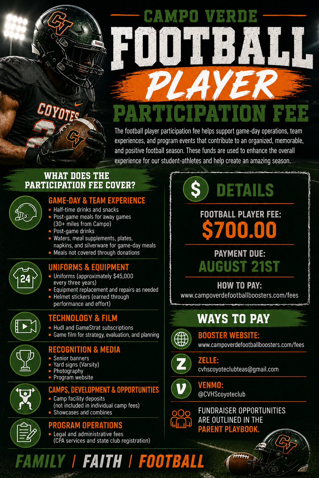 Football Players Fee