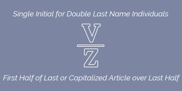 Single Initial for Double Last Name Individuals Outline.png