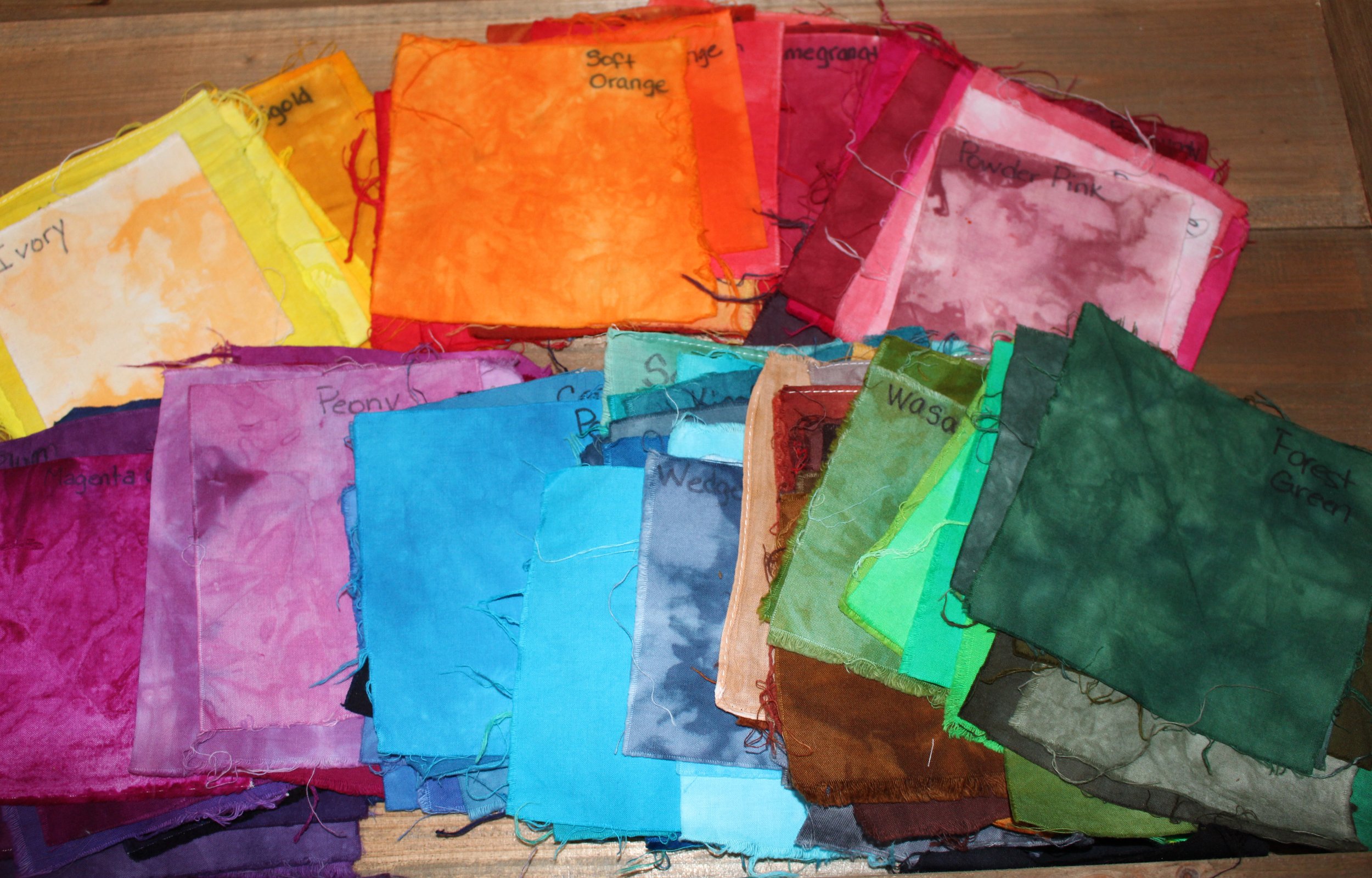 PRO MX Reactive Dye Color Card