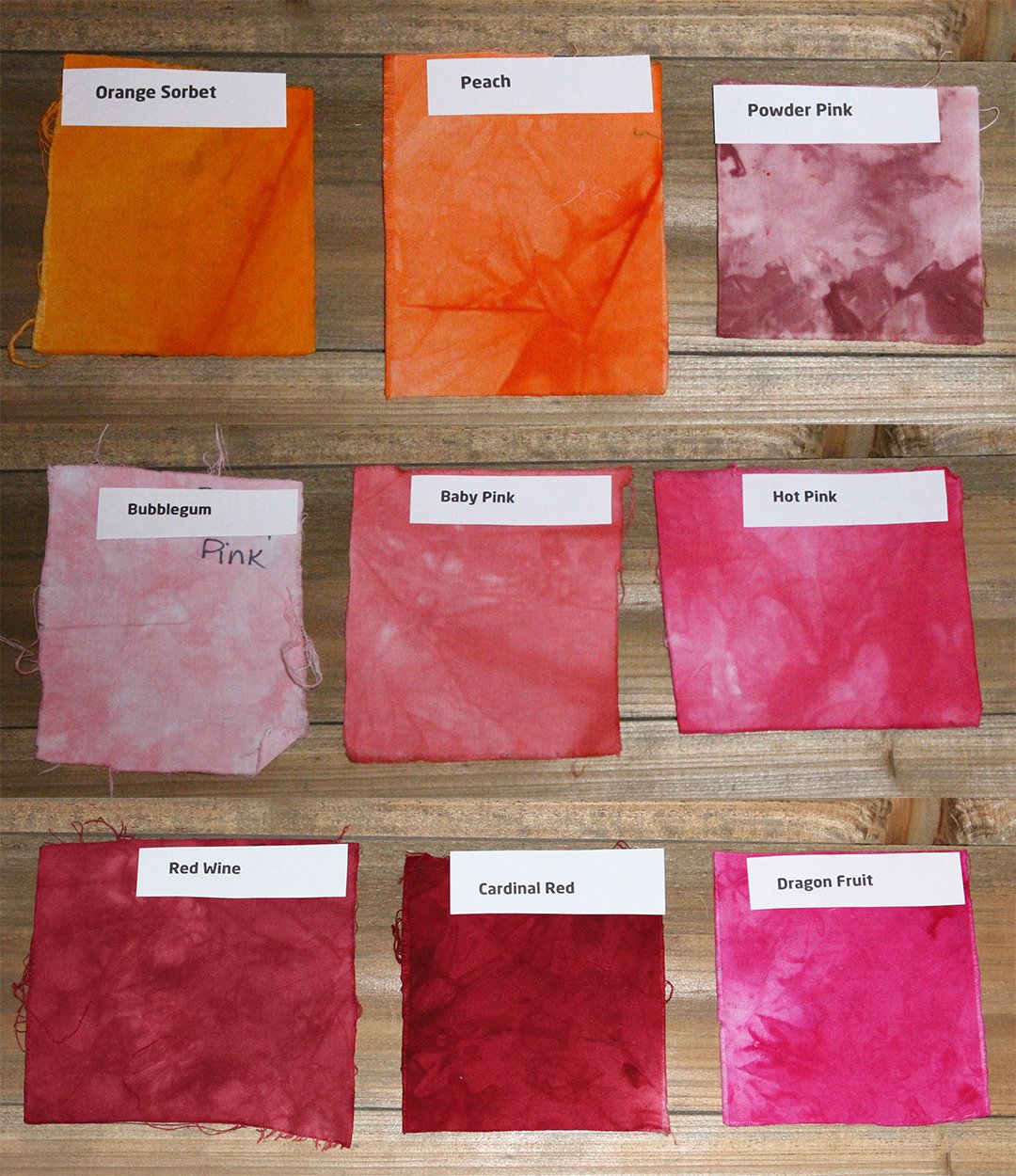Making Dharma Trading Ice Tie Dye Swatches- Best Colors for Ice