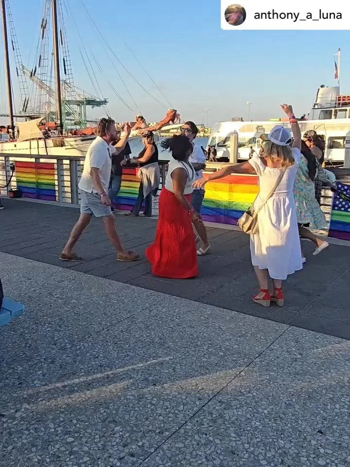 We were delighted to once again provide #AmericanPrideLongBeach as a dockside attraction for @bridgecitiesalliance&rsquo;s #SanPedroPride yesterday @westharborla. This time, their VIP experience was hosted aboard our #HistoricTallShip, sponsored by @