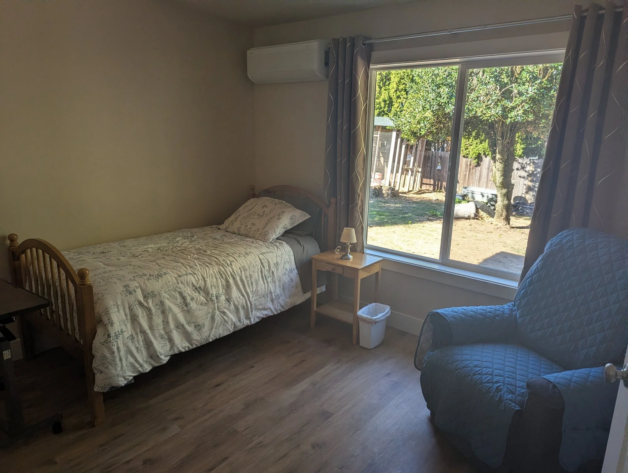 New addition: private resident bedroom