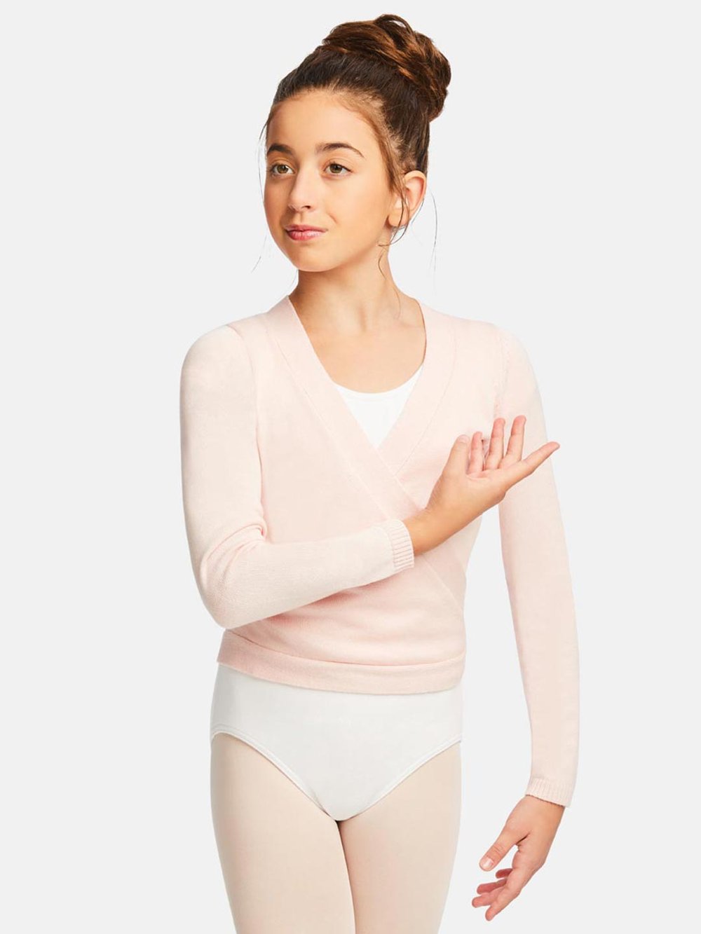 Capezio Harmonie Wrap Sweater - Girls CK10949C — RD Dancewear