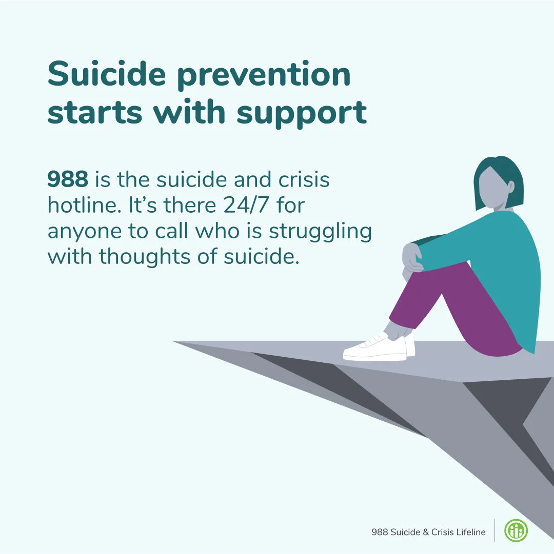This week is Suicide Prevention Week. If you or someone you know is struggling, remember that seeking support is a sign of strength, not weakness. Reach out to a mental health professional, a friend, or a helpline. Your mental health is just as impor