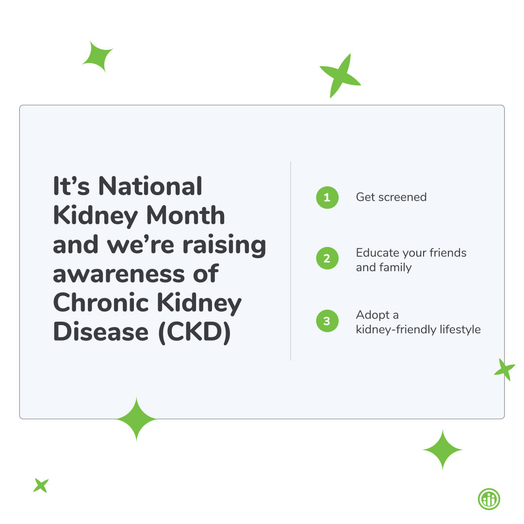 Nearly 40 million Americans are living with Chronic Kidney Disease (CKD). Let's come together to spread awareness, support those impacted, and promote kidney health.