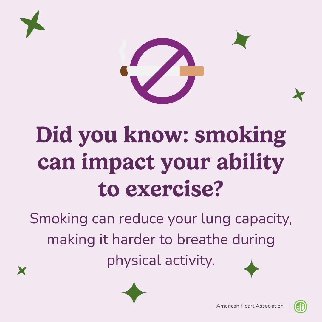One of the many issues that come from a smoking habit is the loss of your lungs&rsquo; ability to fuel your muscles with oxygen during physical activity. It can make you feel constantly winded, and exercise can feel much more difficult. Protect your 