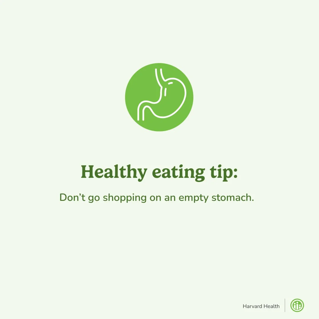 Whether it&rsquo;s shopping for groceries or gifts, try to avoid shopping on an empty stomach! If you&rsquo;re hungry, it can be tempting to indulge in all the sweet holiday treats that are on display.