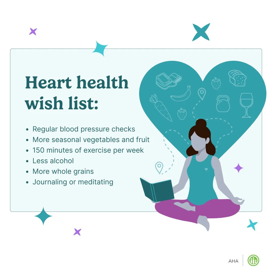 For the holidays, check off some of your heart&rsquo;s wish list items to help strengthen your health, improve your life, and live longer.