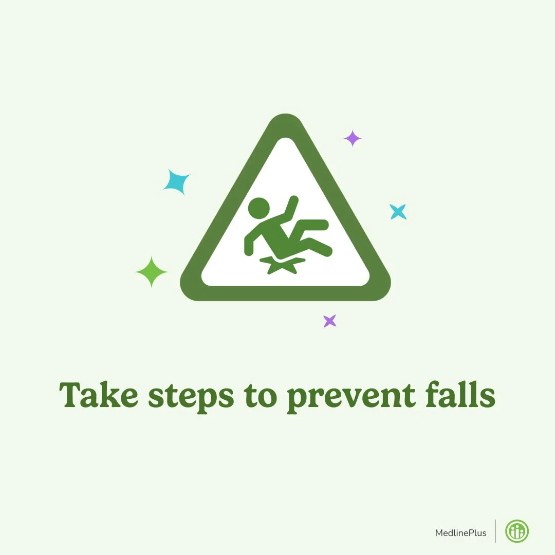 Older adults have a higher risk of falling. Getting regular eye checkups, regular physical activity, and making your house safer can lower your risk of falling.