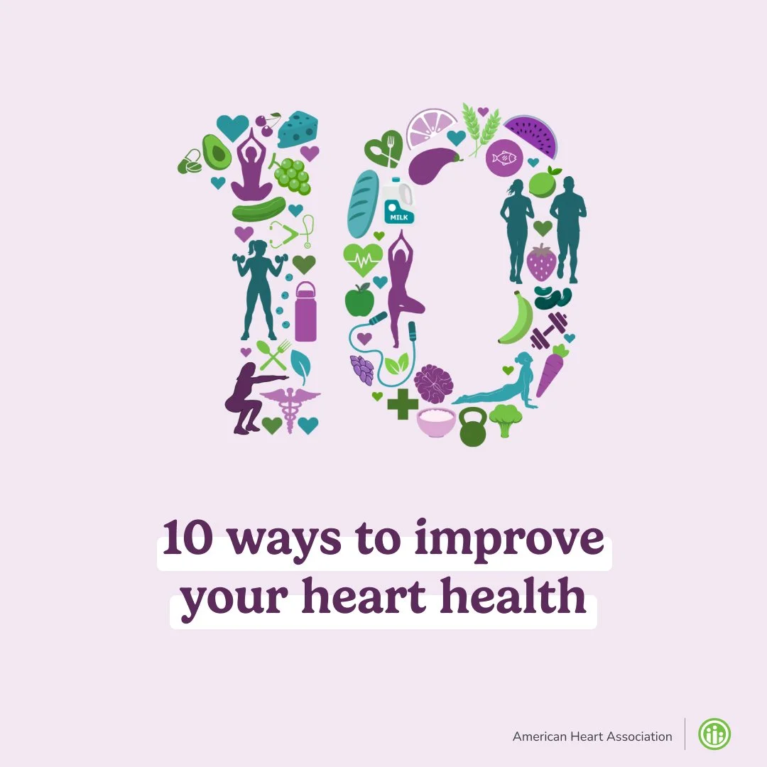 Get physical activity. Eat fruits and veggies, whole grains, healthy protein and fats. Avoid processed foods, added sugars, and alcohol. Cut down on salt. Use these recommendations to stay on track with your health goals.