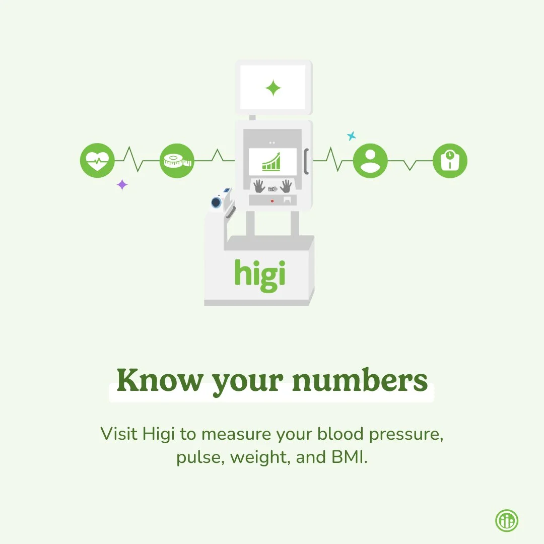 Visit your local Higi Station today to stay on top of your health.