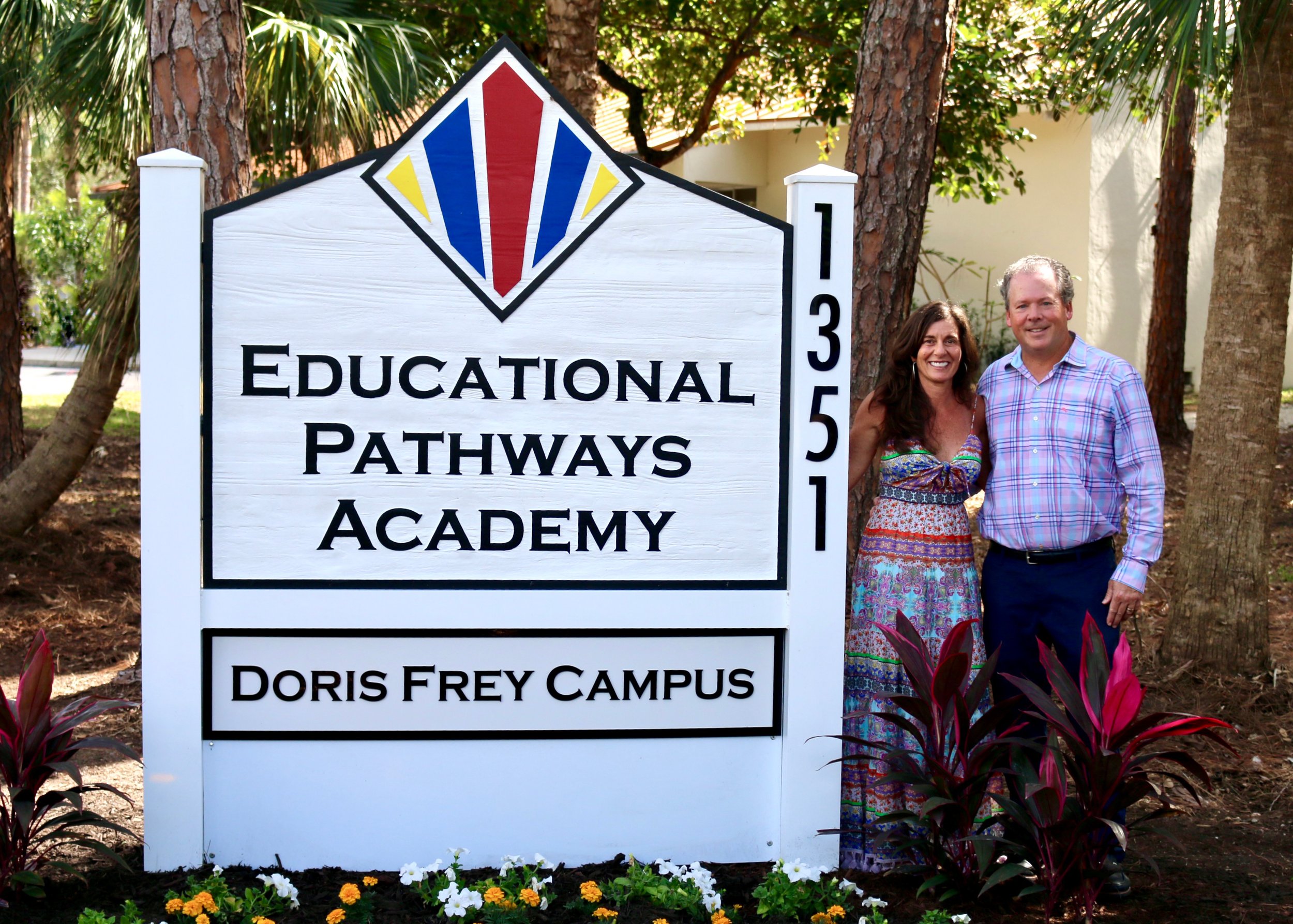 Educational Pathways Academy, a school for dyslexia, honors Barry and Grace Frey for their generous donations..jpg