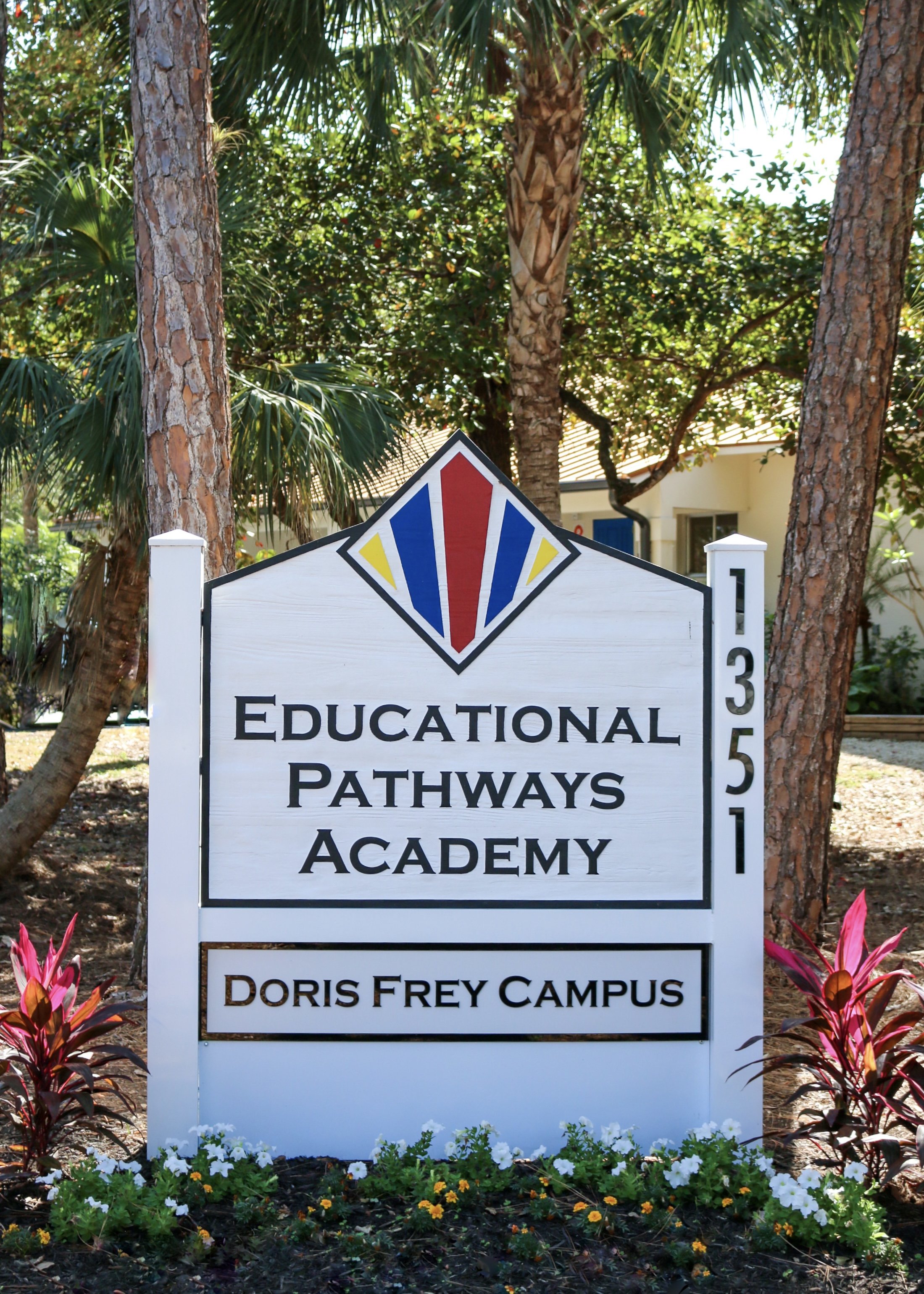 Front Sign at Doris Frey Campus in Naples, Florida - Campus Tour of Educational Pathways Academy, School for Dyslexia in Florida.jpeg