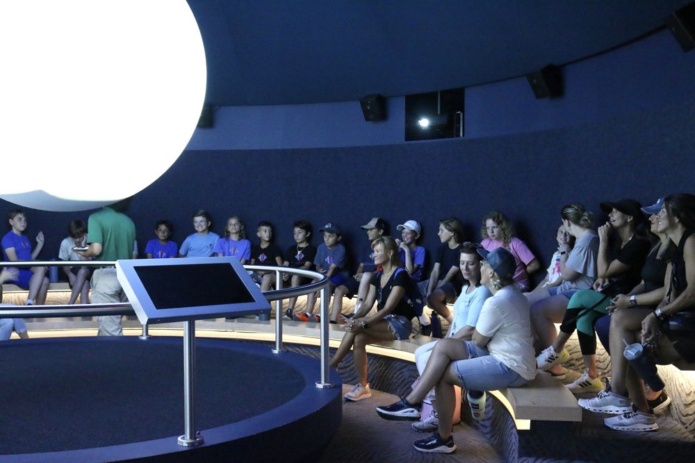 Students view Science on a Sphere on their Field trip to Conservancy of Southwest Florida - Educational Pathways Academy, private school for dyslexia in Florida.JPG