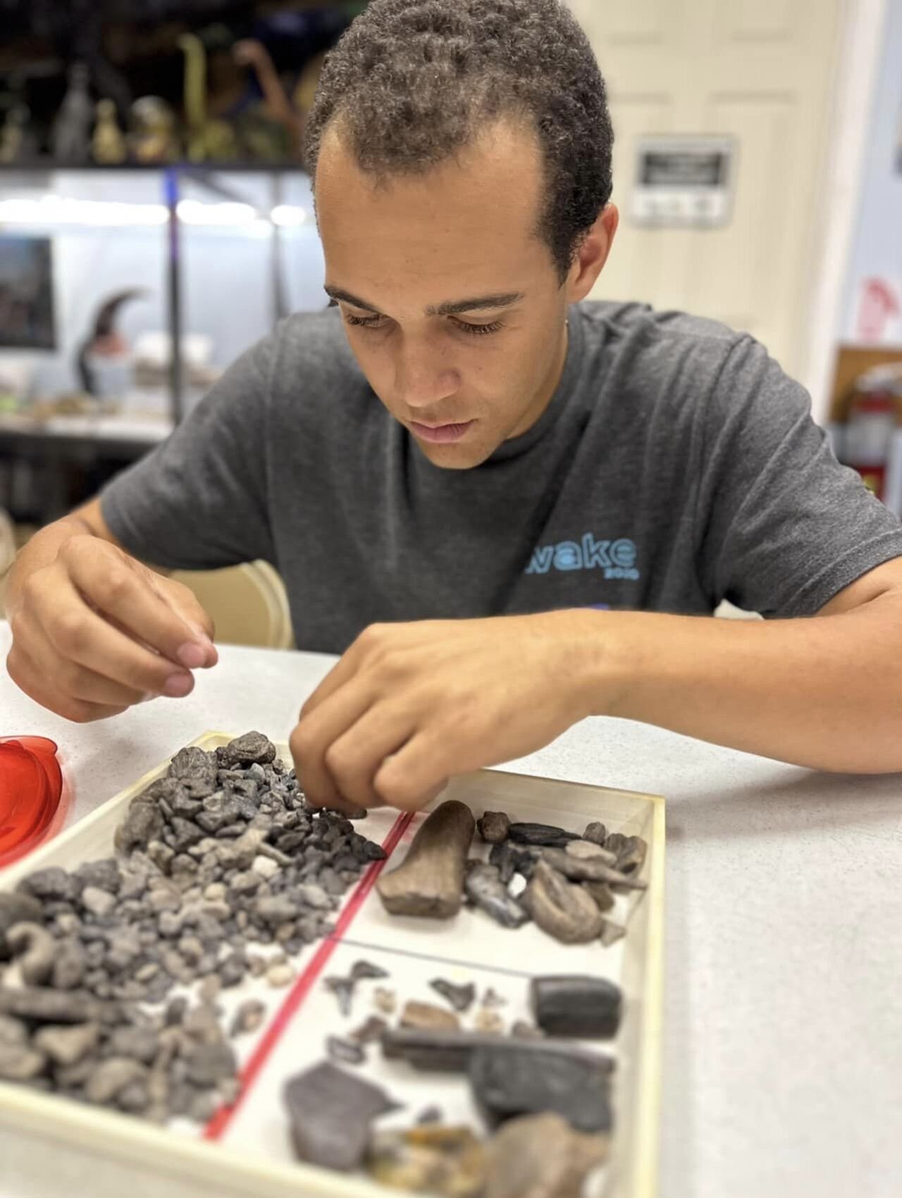High school students experience hands-on lessons about fossils at Creation Adventures Museum - Educational Pathways Academy, school for dyslexia in Florida.jpg