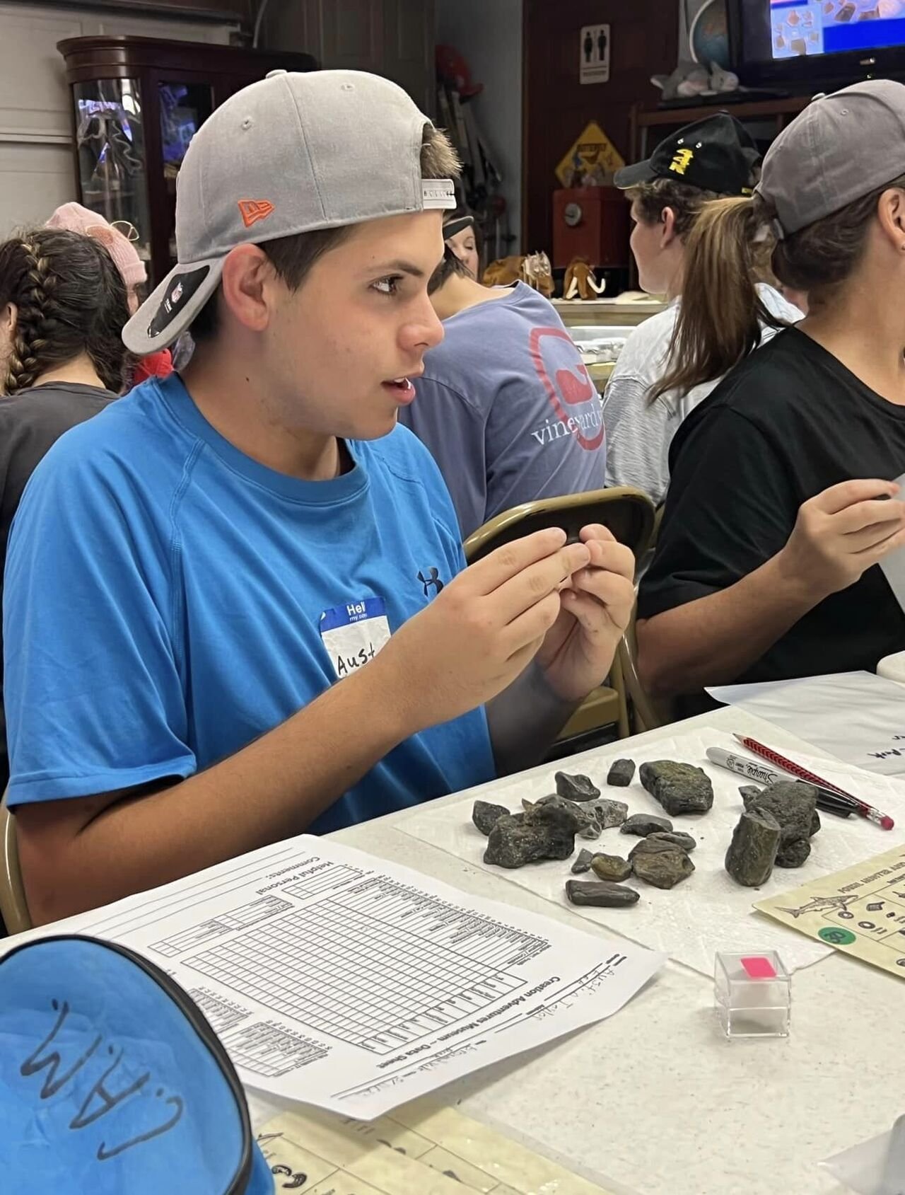 High School students study fossils at Creation Adventures Museum on field trip - Educational Pathways Academy, private school for dyslexia in Florida.jpg