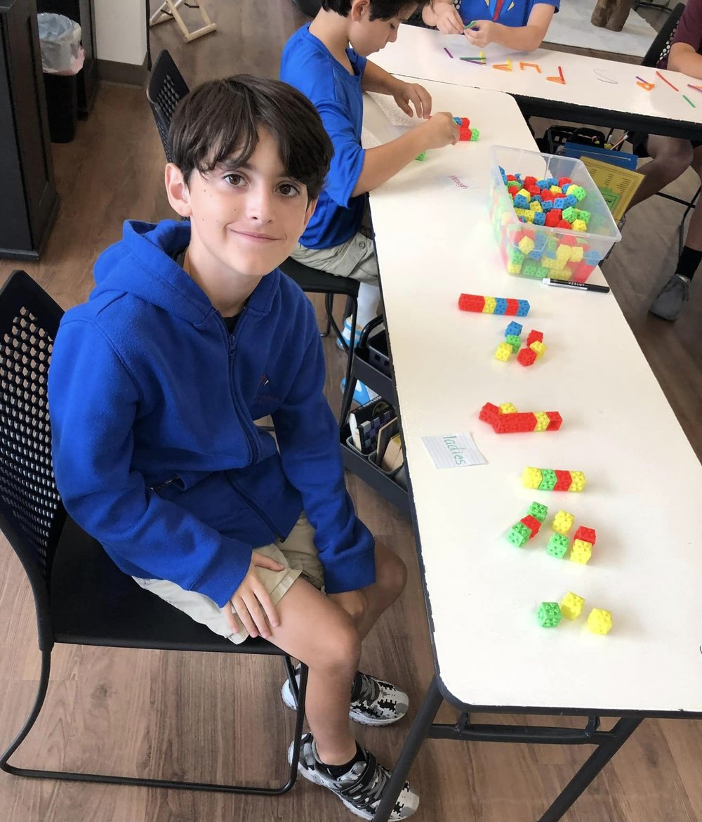 Students with Learning Disabilties such as Dyslexia at Educational Pathways Academy, a private school for dyslexia in Florida, experience multisensory learning in their Orton-Gillingham Reading Intervention Class.jpg