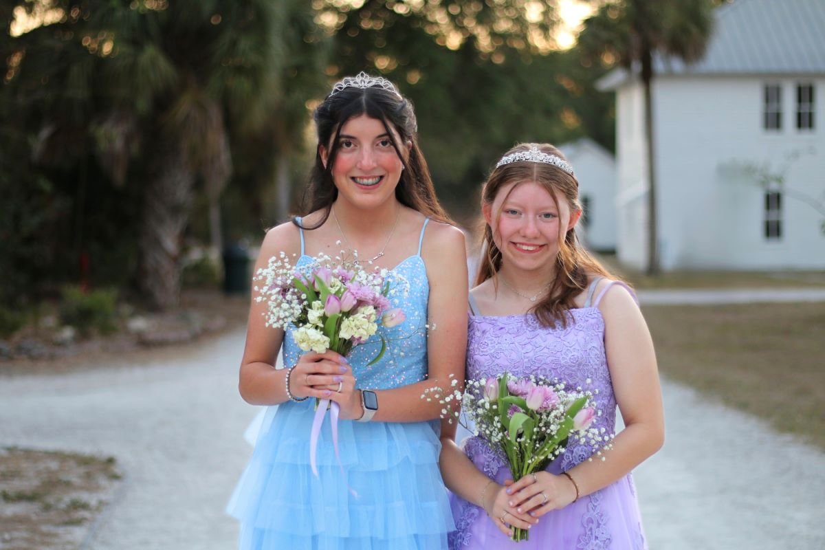 Students, at Educational Pathways Academy, a private school, for dyslexia, and learning disabilities, in Florida, enjoy their first high school, spring formal